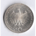 1999 GERMANIA 10 Marchi Argento 10 Mark 1989 City of Bonn Unc